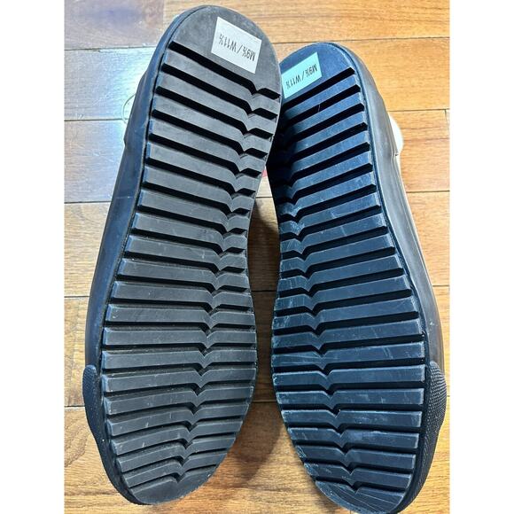 Hunter Unisex Target Dipped Canvas High-Top Sneakers White Black Size M9.5 W11.5 - Picture 10 of 15